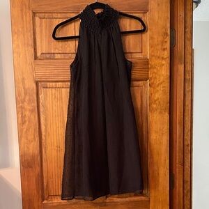 Elle Black Ruffled Dress